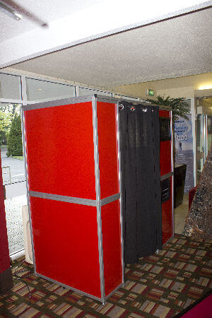 One Of Our Retro Booths In Red